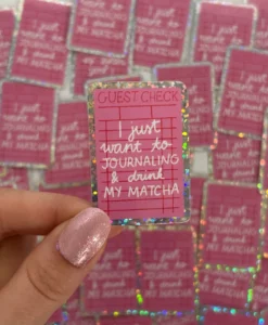 Sticker Journaling & Matcha