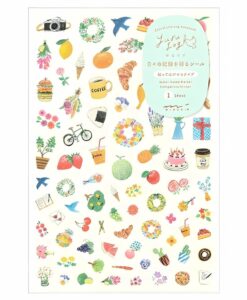 Pochette de stickers Yuru Log Midori – Motifs