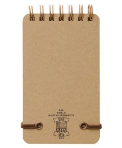 Bloc-notes à spirale Midori Grain – Marron