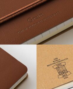 Carnet à spirale B6 Midori Grain – Marron