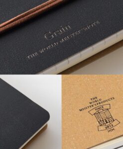 Carnet à spirale B6 Midori Grain – Noir