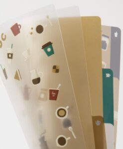 Chemise A4 avec 3 onglets Café – Midori