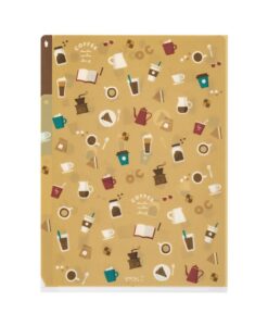 Chemise A4 avec 3 onglets Café – Midori