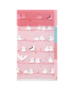 Chemise A5 Slim avec 3 onglets Mésanges – Midori