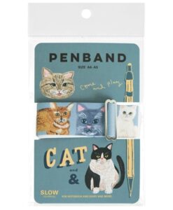 Porte-stylo élastique pour carnet – Cats