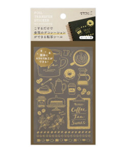 Stickers Midori Foil Transfer Café
