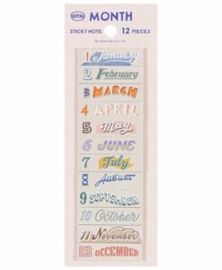 Sticky notes Mois de l’année