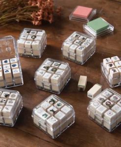 Mini tampons japonais Beverly pour agenda, planner et bullet journal