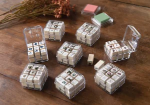 Mini tampons japonais Beverly pour agenda, planner et bullet journal
