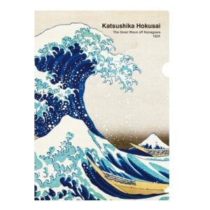 Pochette A4 Hokusai – La Grande Vague de Kanagawa
