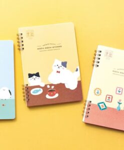 Carnet B6 petits carreaux – Ours Mofu Mofu