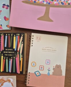 Carnet B6 petits carreaux – Ours Mofu Mofu