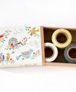 Coffret de mini washi tapes Oiseaux