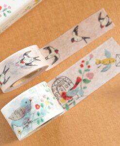 Coffret de mini washi tapes Oiseaux