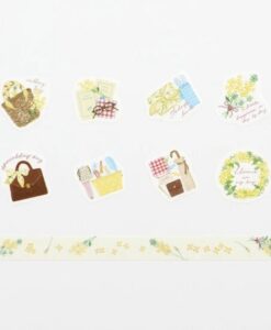 Masking Tape Gommettes Fleurs dans mon sac