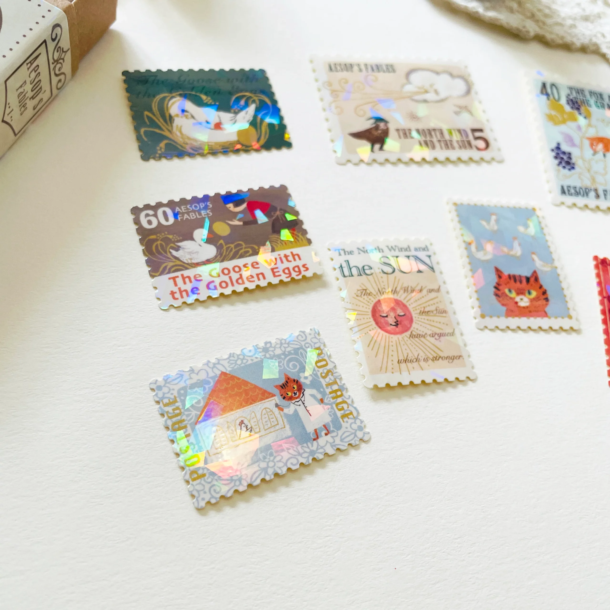 Stickers Flocons holographiques – Aesop’s Fables