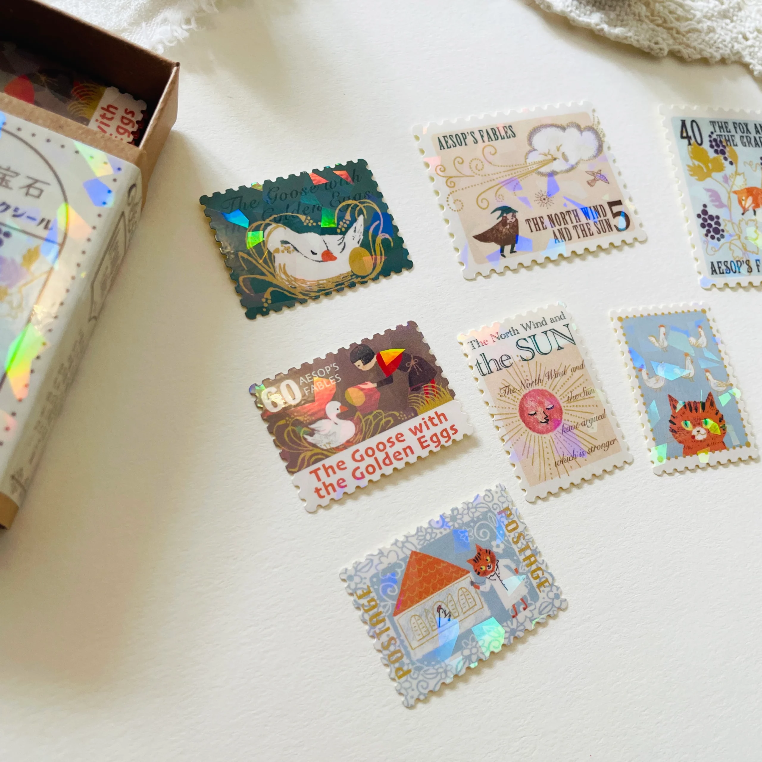 Stickers Flocons holographiques – Aesop’s Fables