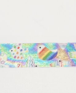 Washi Tape holographique Oiseaux Arc-en-ciel