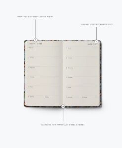 Agenda de poche rigide 12 mois 2027 ‘Paisley’ Rifle Paper Co
