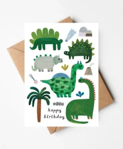 Carte anniversaire Dinosaures