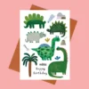 Carte anniversaire Dinosaures