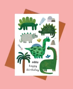 Carte anniversaire Dinosaures