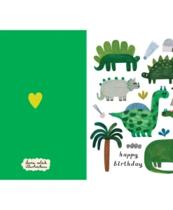 Carte anniversaire Dinosaures