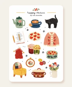 Planche de stickers – Choses de mamie
