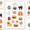 Planche de stickers – Choses de mamie