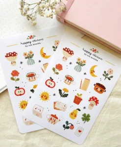 Planche de stickers – Cottagecore