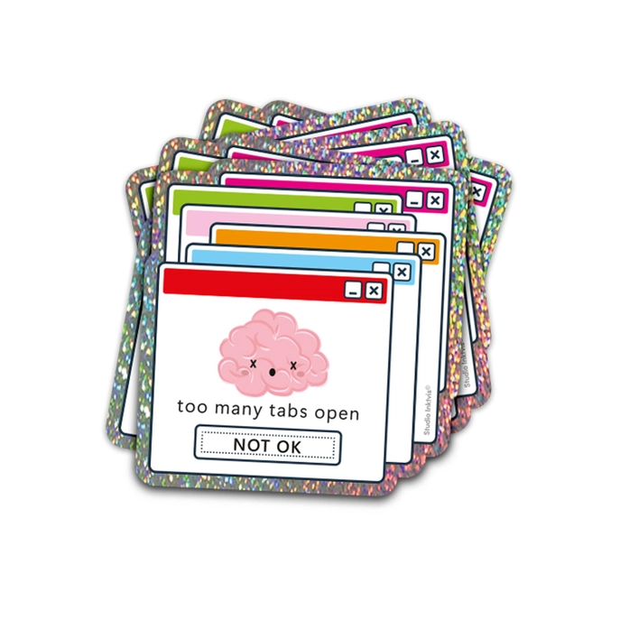Sticker Too many tabs open