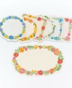 Stickers à messages – Couronnes fleuries