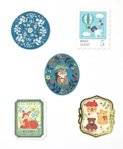 Stickers Fairy Tale façon timbres