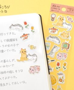Stickers japonais Chats rétro