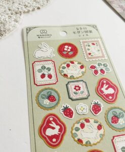 Stickers Wanowa – Lapins & fraise