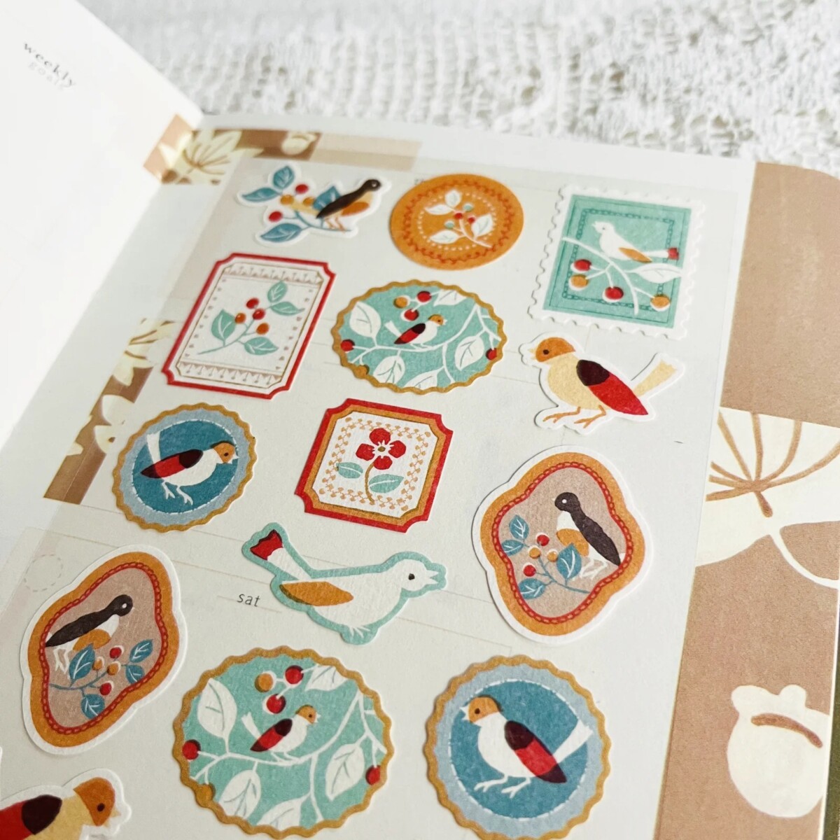 Stickers Wanowa – Oiseaux & baies