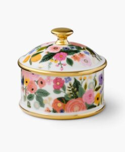 Boite ronde en porcelaine ‘Garden Party’ Rifle Paper