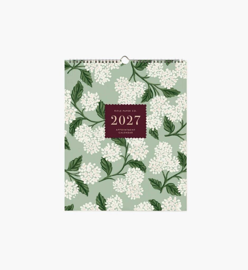 Calendrier mural Floral 2027 Rifle Paper Co