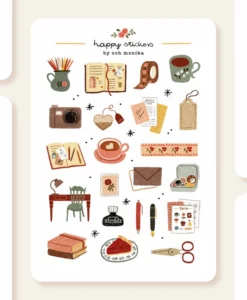 Planche de stickers – Journaling cocooning